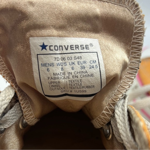 Y2K orange floral Converse Chuck Taylor All Star women’s size 8 men’s size 6 - Picture 5 of 6